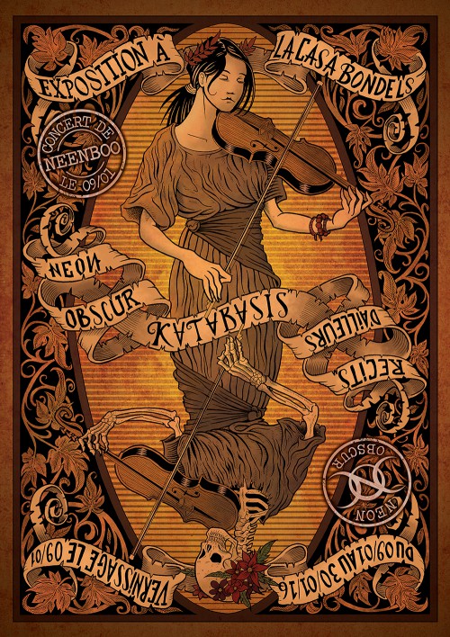 NeonObscur_Exposition_Katabasis_Flyer